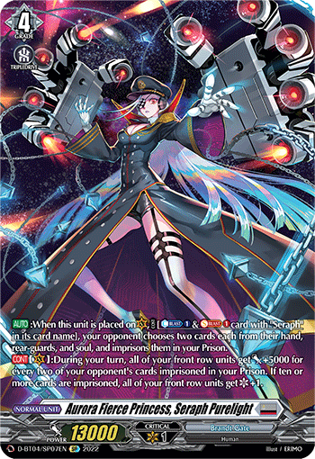 D-BT04/SP07EN Aurora Fierce Princess, Seraph Purelight SP