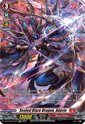 D-BT04/SP16EN Sealed Blaze Dragon, Adarla SP