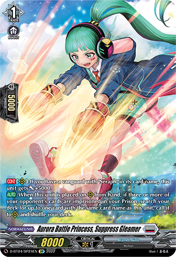 D-BT04/SP24EN Aurora Battle Princess, Suppress Gleamer SP