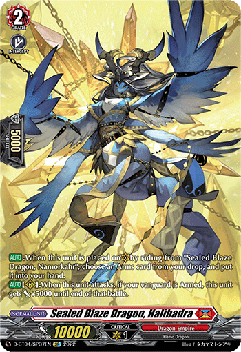 D-BT04/SP37EN Sealed Blaze Dragon, Halibadra SP