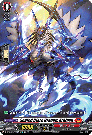 D-BT04/SP39EN Sealed Blaze Dragon, Arhinsa SP