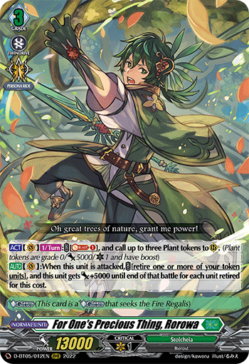 D-BT05/012EN For One's Precious Thing, Rorowa RRR