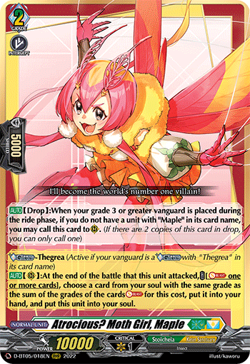 D-BT05/018EN Atrocious? Moth Girl, Maple RRR