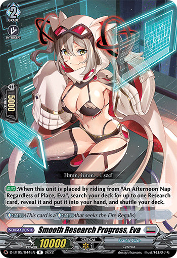 D-BT05/044EN Smooth Research Progress, Eva R