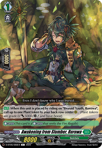 D-BT05/088EN Awakening from Slumber, Rorowa C