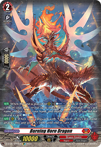 D-BT05/SP02EN Burning Horn Dragon SP