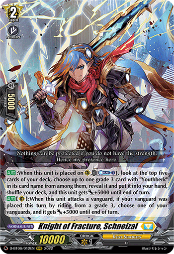 D-BT06/012EN Knight of Fracture, Schneizal RRR