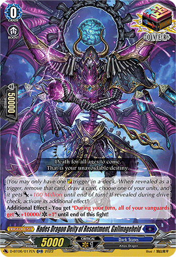 D-BT06/017EN Hades Dragon Deity of Resentment, Gallmageheld ORR