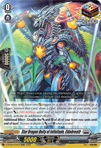 D-BT06/018EN Star Dragon Deity of Infinitude, Eldobreath ORR