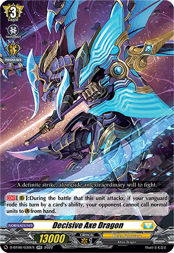 D-BT06/030EN Decisive Axe Dragon RR