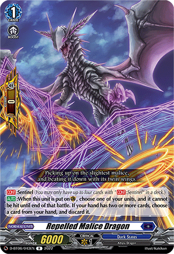 D-BT06/043EN Repelled Malice Dragon R