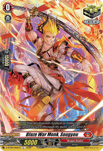 D-BT06/065EN Blaze War Monk, Sougyou C