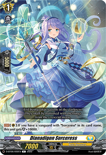 D-BT06/092EN Dianadigon Sorceress C