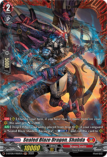 D-BT06/FR02EN Sealed Blaze Dragon, Shabda FR