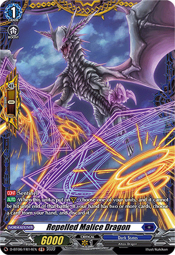 D-BT06/FR14EN Repelled Malice Dragon FR