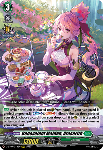 D-BT07/013EN Benevolent Maiden, Araserith RRR