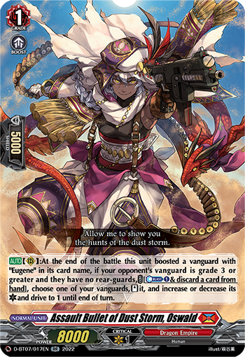 D-BT07/017EN Assault Bullet of Dust Storm, Oswald RR