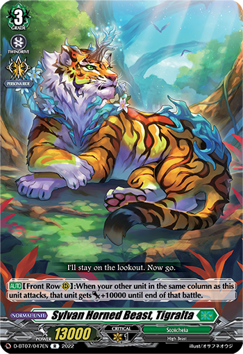 D-BT07/047EN Sylvan Horned Beast, Tigralta R