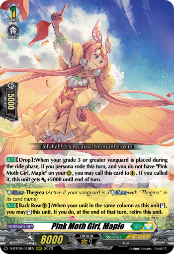 D-BT08/016EN Pink Moth Girl, Maple RRR