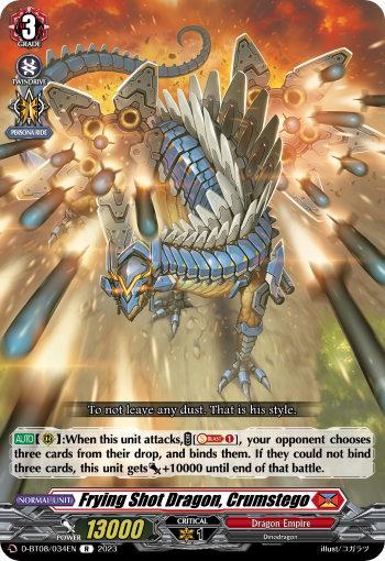 D-BT08/034EN Frying Shot Dragon, Crumstego R