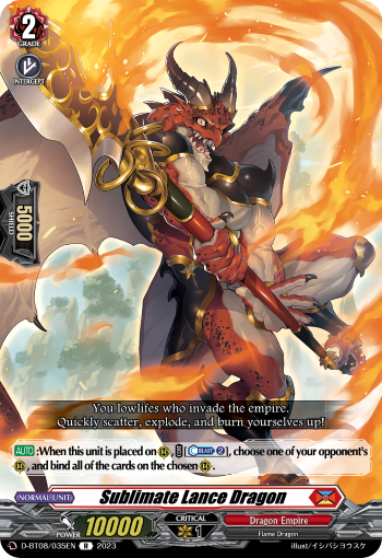 D-BT08/035EN Sublimate Lance Dragon R