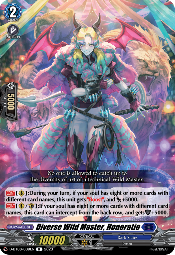 D-BT08/039EN Diverse Wild Master, Honoratio R