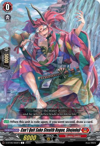 D-BT08/060EN Can't Quit Sake Stealth Rogue, Shojodoji C