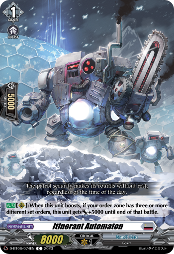 D-BT08/074EN Itinerant Automaton C