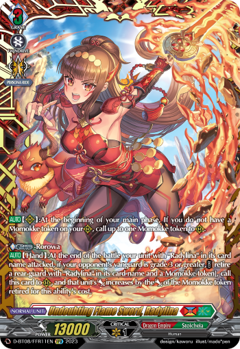 D-BT08/FFR11EN Undoubting Flame Sword, Radylina FFR