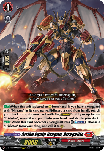 D-BT09/002EN Strike Equip Dragon, Stragallio RRR