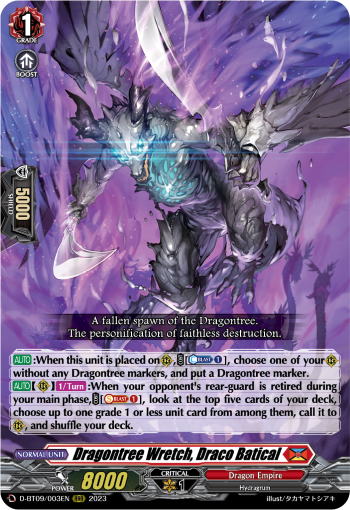 D-BT09/003EN Dragontree Wretch, Draco Batical RRR