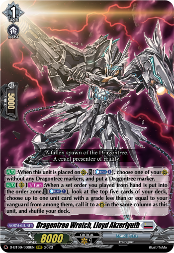 D-BT09/009EN Dragontree Wretch, Lloyd Akzeriyuth RRR