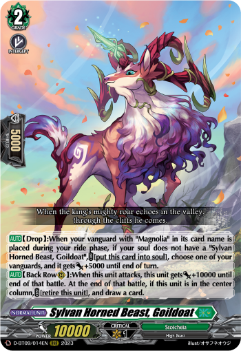 D-BT09/014EN Sylvan Horned Beast, Goildoat RRR