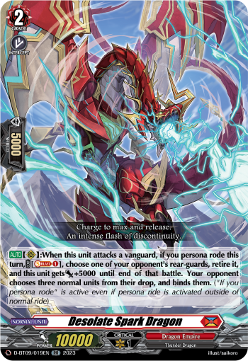 D-BT09/019EN Desolate Spark Dragon RR