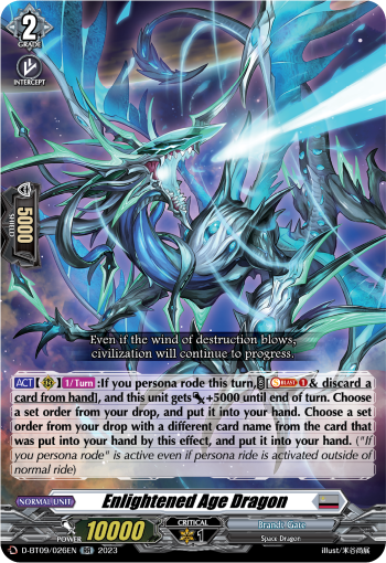 D-BT09/026EN Enlightened Age Dragon RR