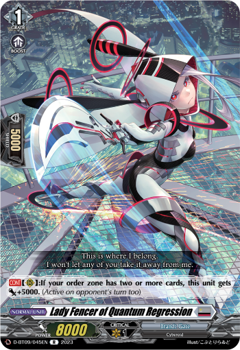 D-BT09/045EN Lady Fencer of Quantum Regression R