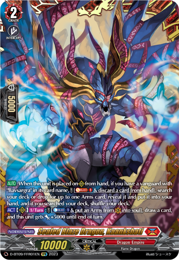 D-BT09/FFR01EN Sealed Blaze Dragon, Kaankshati FFR