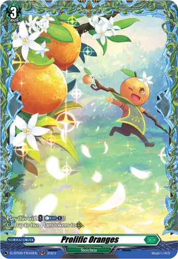 D-BT09/FR40EN Prolific Oranges FR