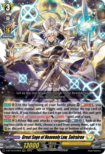 D-BT10/010EN Great Sage of Heavenly Law, Solrairon RRR