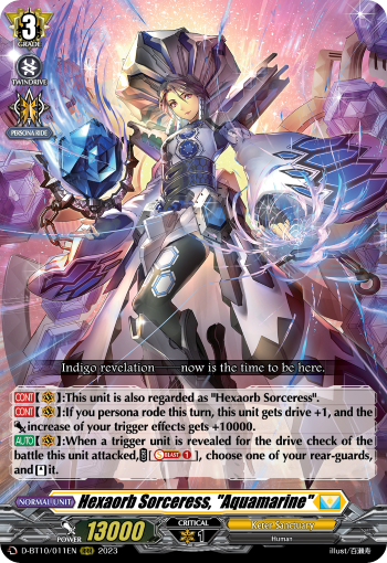 D-BT10/011EN Hexaorb Sorceress, "Aquamarine" RRR