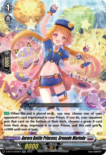 D-BT10/025EN Aurora Battle Princess, Grenade Marieda RR