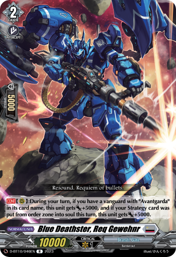 D-BT10/046EN Blue Deathster, Req Gewehnr R