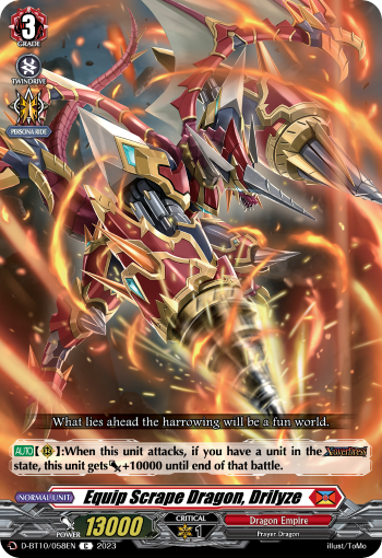 D-BT10/058EN Equip Scrape Dragon, Drilyze C