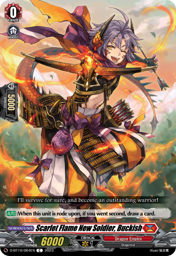 D-BT10/064EN Scarlet Flame New Soldier, Buckish C