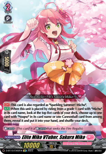 D-BT10/EX02EN Elite Miko VTuber, Sakura Miko EX