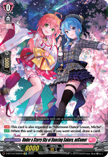 D-BT10/EX05EN Under a Starry Sky of Dancing Sakura, miComet EX