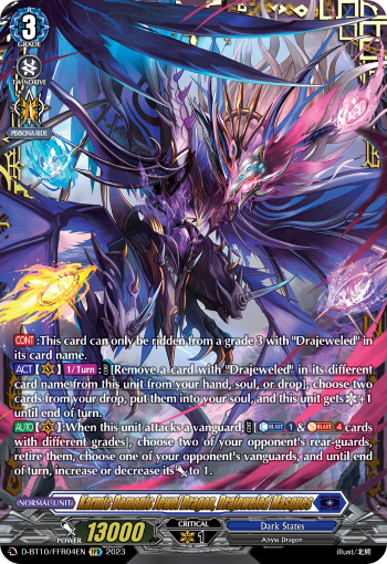 D-BT10/FFR04EN Karmic Demonic Jewel Dragon, Drajeweled Masques FFR