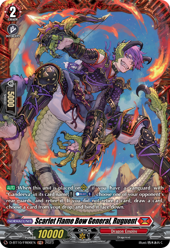 D-BT10/FR06EN Scarlet Flame Bow General, Ruguent FR