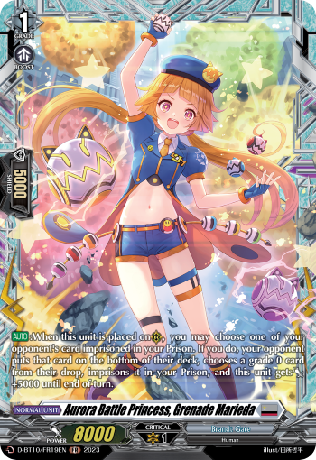 D-BT10/FR19EN Aurora Battle Princess, Grenade Marieda FR