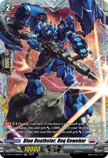 D-BT10/FR22EN Blue Deathster, Req Gewehnr FR